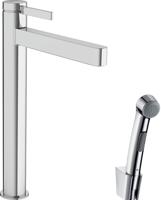 Hansgrohe Finoris ééngreeps wastafelmengkraan 260 met bidethanddouche en doucheslang 160 cm, chroom