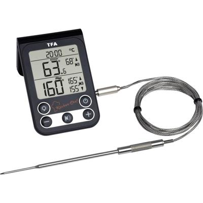 TFA Dostmann 14.1512.01 KÜCHEN-CHEF Barbecuethermometer Zwart