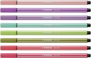 STABILO Pen 68, premium viltstift, etui met 8 nieuwe kleuren