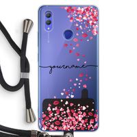 Hartjes en kusjes: Honor Note 10 Transparant Hoesje met koord