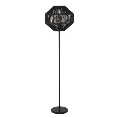Searchlight Zwarte schemerlampWicker - EU11202-1BK