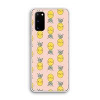 Ananas: Samsung Galaxy S20 Transparant Hoesje