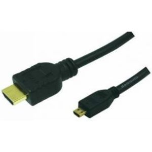 LogiLink 1.5m HDMI to HDMI Micro - M/M HDMI kabel 1,5 m HDMI Type A (Standaard) HDMI Type D (Micro) Zwart