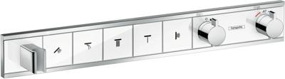 Hansgrohe RainSelect thermostaat afbouwdeel voor 5 functies, wit/chroom