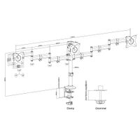 Neomounts NM-D135D3 Monitorarm Zwart - thumbnail