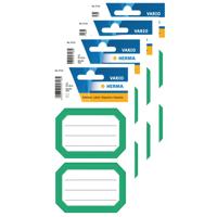 Herma Schoolboeken etiketten - stickers - 60x - groen/wit - 8.2 x 5.5 cm