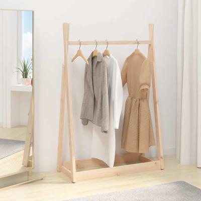 VidaXL Kledingrek 100x45x150 cm massief grenenhout