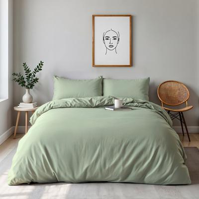 Dekbedovertrek Percale Katoen Uni - Eenpersoons (140x200 cm) - Blauw Percale katoen - Dessin: Effen - Dreamhouse - Dekbed-Discounter.nl