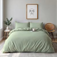 Dekbedovertrek Percale Katoen Uni - Tweepersoons (200x200 cm) - Blauw Percale katoen - Dessin: Effen - Dreamhouse - Dekbed-Discounter.nl