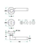 Krukgarn SEVILLE-Z rvs mat/glans PC