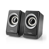 Nedis PC-Speaker | 2.0 | 18 W | 3,5 mm Male | 1 stuks - CSPR20020BK CSPR20020BK - thumbnail