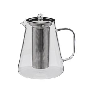 Secret de Gourmet - Theepot - glas/rvs - met filter - 1300 ml