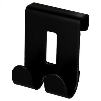 Handdoek haak Haceka Selection | Aan douchewand | Messing | Vierkant | Zwart