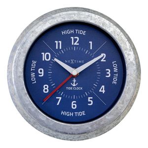 NeXtime NE-4321BL Tide Getijdenklok 22 cm Blauw/Metaal