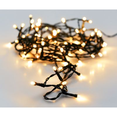 Kerstverlichting - op batterij - 96 LED lampjes - warm wit buiten - 7 m Kerstverlichting - op batterij - 96 LED lampjes - warm wit buiten - 7 m