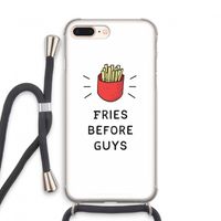 Fries before guys: iPhone 7 PLUS Transparant Hoesje met koord