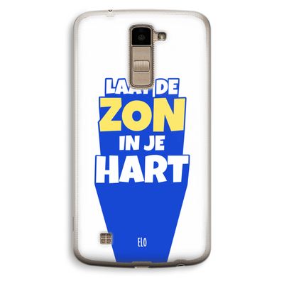 Laat de zon in je hart: LG K10 (2016) Transparant Hoesje
