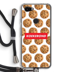 Koekerond: Pixel 3a Transparant Hoesje met koord