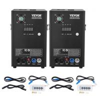 VEVOR 2x Spark Machine 700 W Pyrotechniek Machine Aluminium Vuurwerkmachine DMX Controller Verstelbaar 2-5m Koude Spark Machine 7 min per herlaadbeurt Ideaal voor bruiloften, DJ-shows, feesten