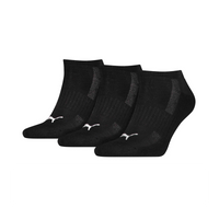 PUMA 3-pack sneaker sokken cushioned zwart - thumbnail