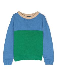 There Was One Kids sweat à design colour block - Vert