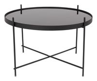 Zuiver Ronde Salontafel 'Cupid' Glas, kleur Zwart
