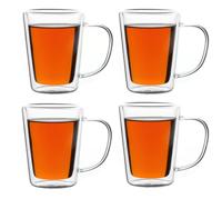 Theeglazen set van 4 elk 250ml dubbelwandig