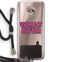 Whatever: Motorola Moto G6 Transparant Hoesje met koord