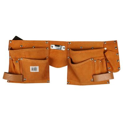 Spijkerschort gereedschapschort leer 10 zakken