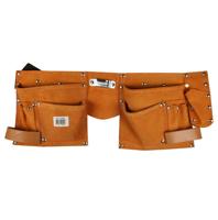 Spijkerschort gereedschapschort leer 10 zakken