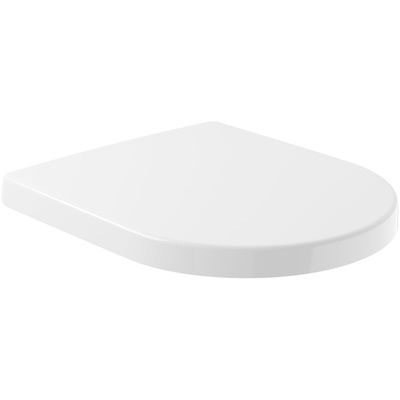 Villeroy & Boch Avento closetzitting - met deksel met softclose en quick release met RVS scharnieren wit 9m77c101