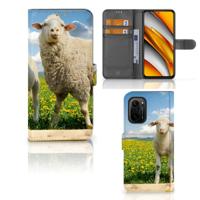 Poco F3 | Xiaomi Mi 11i | Telefoonhoesje | Met pasjeshouder | Schaap en Lammetje