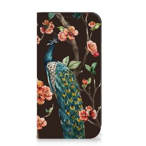 iPhone 15 Pro Max Hoesje maken Pauw met Bloemen