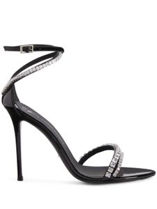 Giuseppe Zanotti sandales Abileene à ornements en cristal 90 mm - Noir