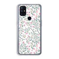 Sierlijke bloemen: OnePlus Nord N10 5G Transparant Hoesje