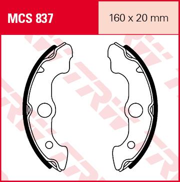 TRW Remschoenen, remblokken en voor de moto, MCS837