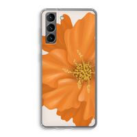 Orange Ellila flower: Samsung Galaxy S21 Transparant Hoesje
