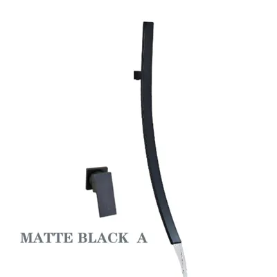 Wandgemonteerde Wastafelkraan - Donkere Afwerking | 2-Gats | Warm & Koud Water | Metaal