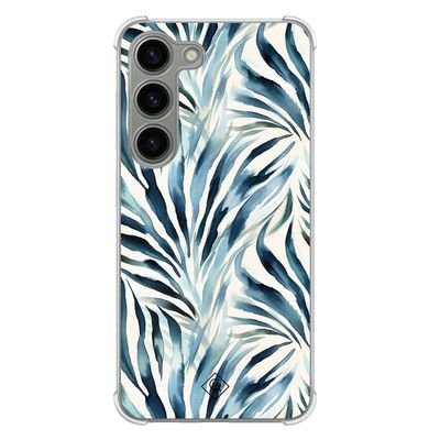 Samsung Galaxy S23 siliconen shockproof hoesje - Japandi waves