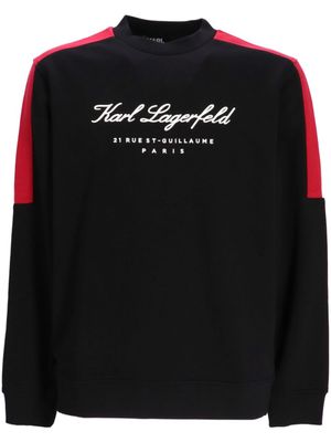 Karl Lagerfeld Sweater met logoprint - Zwart Karl Lagerfeld Sweater met logoprint - Zwart