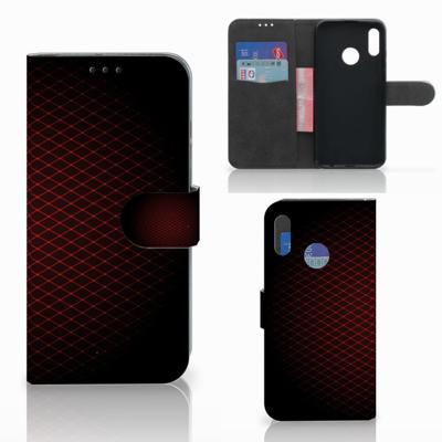 Honor 10 Lite | Telefoon Hoesje | Geruit Rood