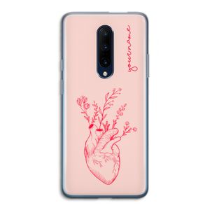 Blooming Heart: OnePlus 7 Pro Transparant Hoesje