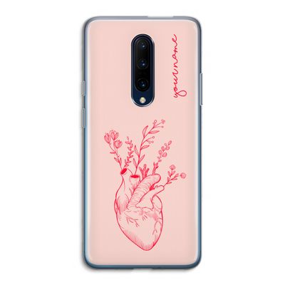 Blooming Heart: OnePlus 7 Pro Transparant Hoesje
