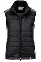 HAKRO Regular Fit Dames Hybride Vest zwart, Effen - thumbnail