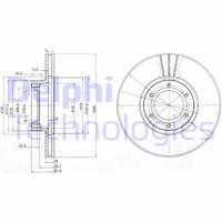 Remschijf DELPHI, Remschijftype: Geventileerd: , u.a. fÃ¼r Renault, Opel, Nissan - thumbnail