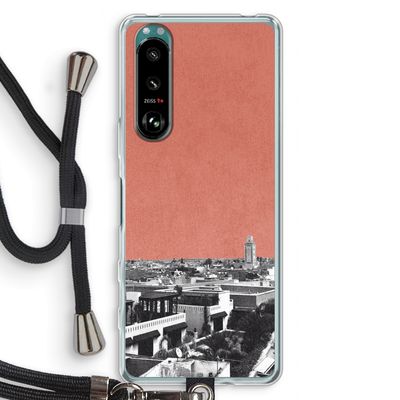 Marrakech Skyline : Sony Xperia 5 III Transparant Hoesje met koord