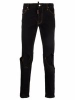 DSQUARED2 jean à effet usé - Noir