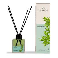 Air Space - Parfum - Geurstokjes - Huisgeur - Huisparfum - Green Tea - Vierkant - 100ml - thumbnail