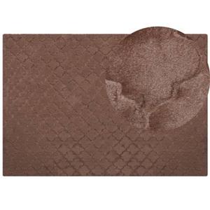 Beliani-GHARO-Hoogpolig vloerkleed-Bruin -160 x 230 cm-Polyester