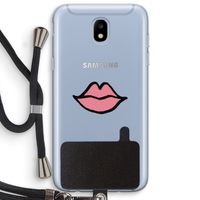 Kusje: Samsung Galaxy J5 (2017) Transparant Hoesje met koord Kusje: Samsung Galaxy J5 (2017) Transparant Hoesje met koord